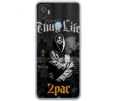 Чохол для Oppo A53/A32/A33 MixCase музика 2 pac