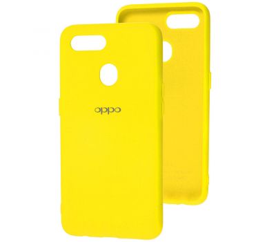 Чохол для Oppo A5s/A12 Silicone Full жовтий