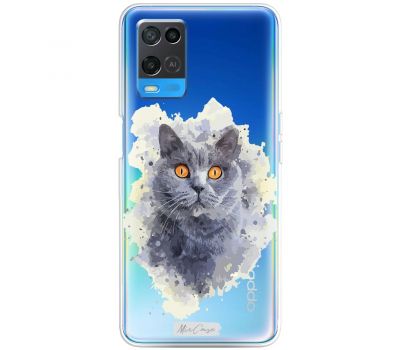 Чохол для Oppo A54 MixCase тварини кіт з великими очима