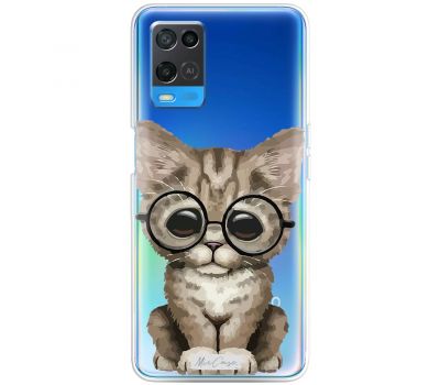 Чохол для Oppo A54 MixCase MixCase тварини кошеня в окулярах