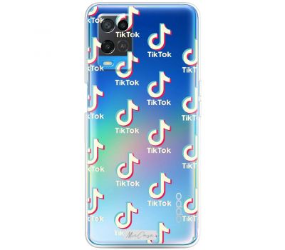 Чохол для Oppo A54 Mixcase TikTok логотип багато