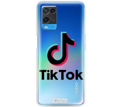 Чохол для Oppo A54 Mixcase TikTok велике лого