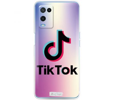 Чохол для Oppo A54 Mixcase TikTok логотип