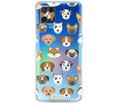 Чохол для Oppo A54 MixCase собачки веселі мордахи