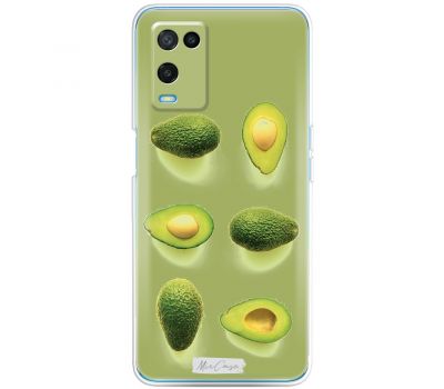 Чохол для Oppo A54 Mixcase авокадо на зеленому