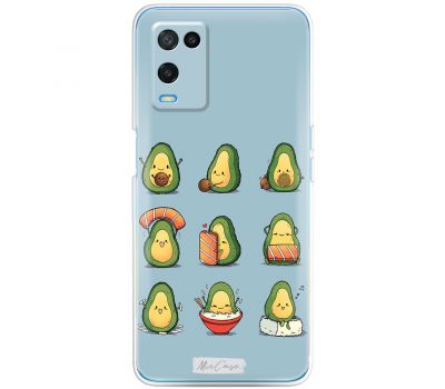 Чохол для Oppo A54 Mixcase авокадо суші