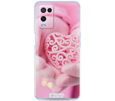 Чохол для Oppo A54 MixCase для закоханих серце в долонях