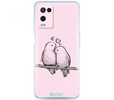 Чохол для Oppo A54 MixCase для закоханих пташок