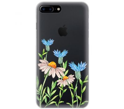 Чохол для iPhone 7 Plus / 8 Plus Mixcase квіти волошки та ромашки