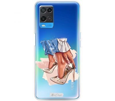 Чохол для Oppo A54 MixCase туфельки дівчина