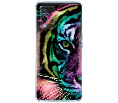 Чохол для Oppo A54 MixCase звірі кольоровий тигр