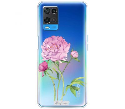 Чохол для Oppo A54 MixCase рожева квітка квіти