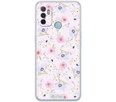 Чохол для Oppo A53/A32/A33 Mixcase квіти ніжні весняні квіти