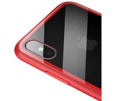 Чохол для iPhone X / Xs Baseus See-through glass червоний 2874713