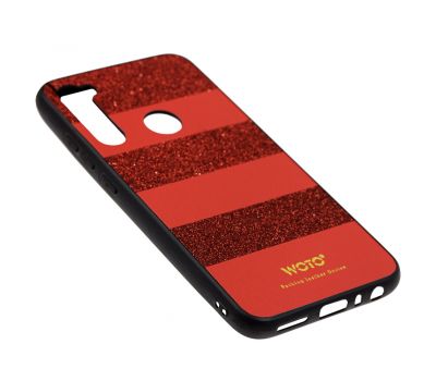 Чохол для Xiaomi Redmi Note 8 woto з блискітками червоний 2874685