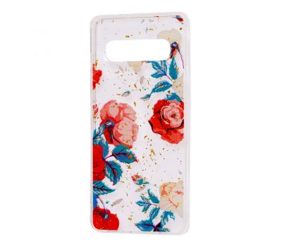 Чохол для Samsung Galaxy S10 (G973) Flowers Confetti "троянда"