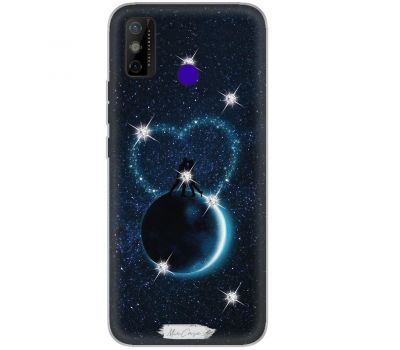 Чохол для Tecno Spark 6 Go MixCase зі стразами космічні чувс