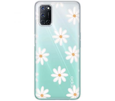 Чохол для Oppo A52/A72/A92 Mixcase квіти патерн ромашок