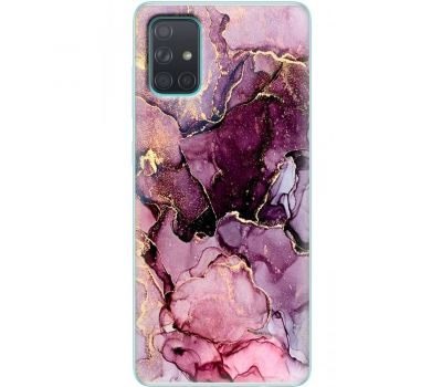 Чохол для Samsung Galaxy A71 (A715) MixCase мармур рожевий