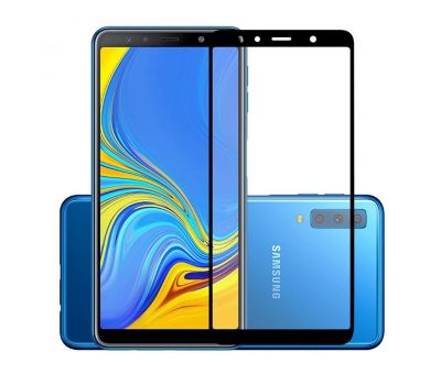 Захисне скло Samsung Galaxy A7 2018 (A750) Full Glue чорне