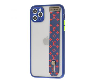 Чохол для iPhone 11 Pro Max WristBand LV синій/червоний