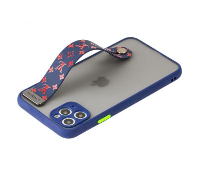 Чохол для iPhone 11 Pro Max WristBand LV синій/червоний 2881241