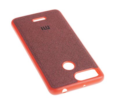 Чохол для Xiaomi Redmi 6 Textile червоний 2881583