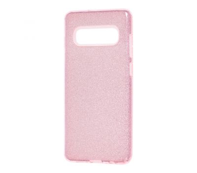 Чохол для Samsung Galaxy S10+ (G975) Shining Glitter з блискітками рожевий