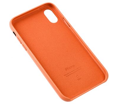 Чохол для iPhone Xr Leather classic "orange" 2885676