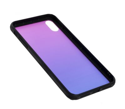 Чохол для iPhone Xs Max Gradient Glass прозорий фіолетовий 2887562