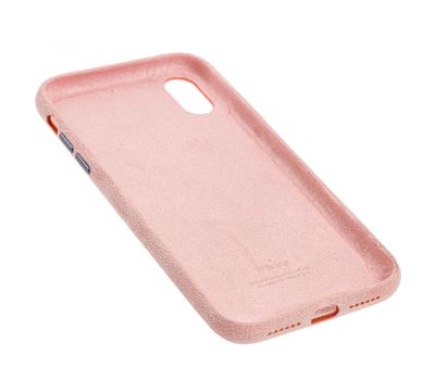 Чохол для iPhone Xr Alcantara 360 pink sand 2887825