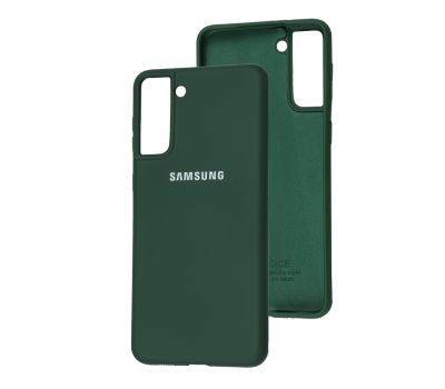 Чохол для Samsung Galaxy S21+ (G996) Silicone Full зелений / dark green