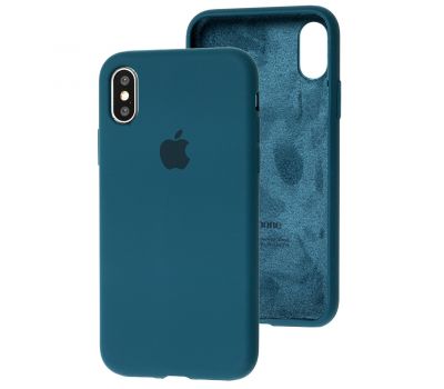 Чохол для iPhone X / Xs Silicone Full синій / cosmos blue