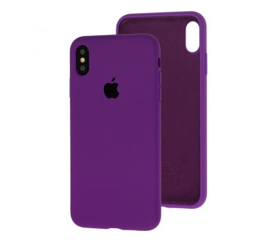 Чохол для iPhone Xs Max Silicone Full purple