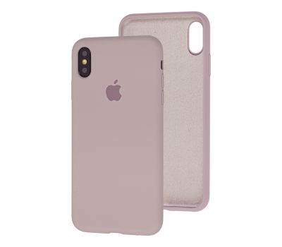 Чохол для iPhone X / Xs Silicone Full сірий / lavender