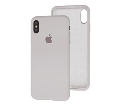 Чохол для iPhone X / Xs Silicone Full сірий / stone