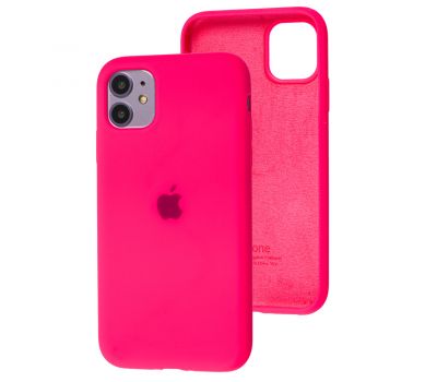 Чохол для iPhone 11 Silicone Full pink hot