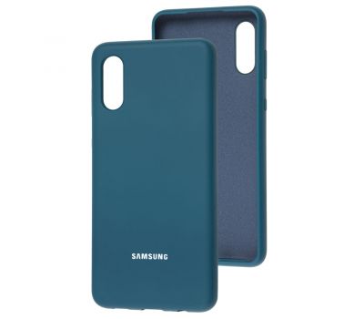 Чохол для Samsung Galaxy A02 (A022) Silicone Full синій / cosmos blue