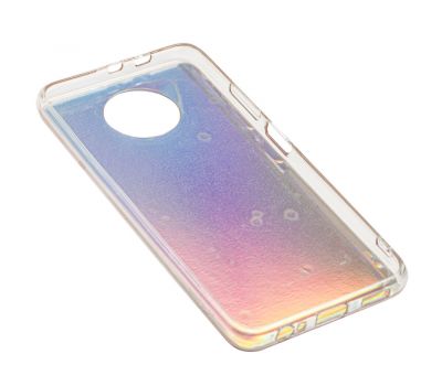Чохол для Xiaomi Redmi Note 9T Marble блискітки золотистий 2894283