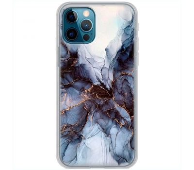 Чохол для iPhone 12 Pro MixCase мармур темно-бірюзовий