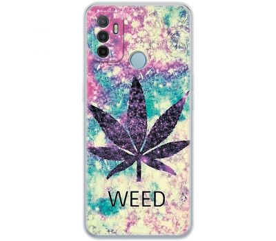 Чохол для Oppo A53/A32/A33 MixCase трава листя weed