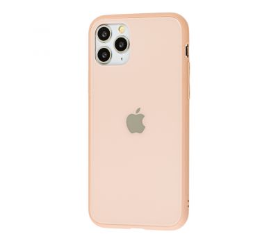 Чохол New glass для iPhone 11 Pro рожевий пісок