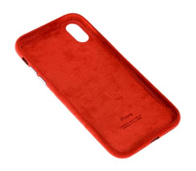 Чохол для iPhone Xr Alcantara 360 червоний 2900889