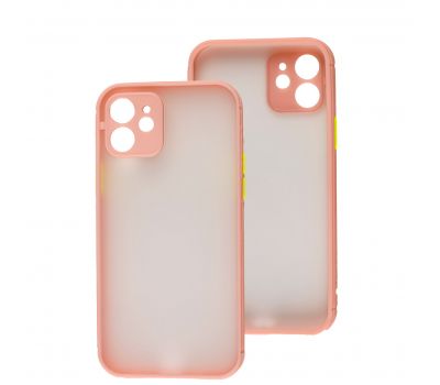 Чохол для iPhone 12 LikGus Totu camera protect рожевий 2901562