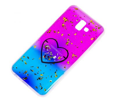 Чохол для Samsung Galaxy J6+ 2018 (J610) Multi confetti рожевий "Серце" 2904671
