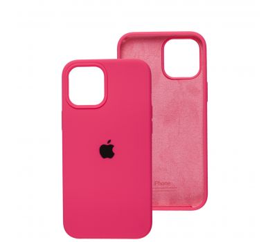 Чохол для iPhone 12 Pro Max Silicone Full рожевий / barbie pink