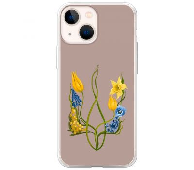 Чохол для iPhone 14 Патріотичні квіти у формі герба