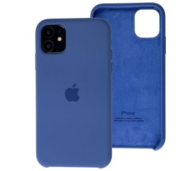 Чохол Silicone для iPhone 11 Premium case alaskan blue