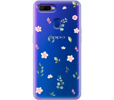 Чохол для Oppo A5s / A12 Mixcase квіти візерунок квіти гілки евкаліпт