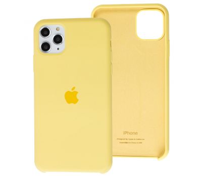 Чохол silicone для iPhone 11 Pro Max case yellow